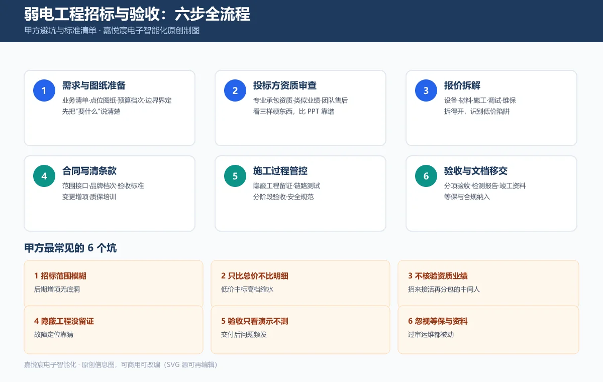 弱电工程招标与验收六步全流程